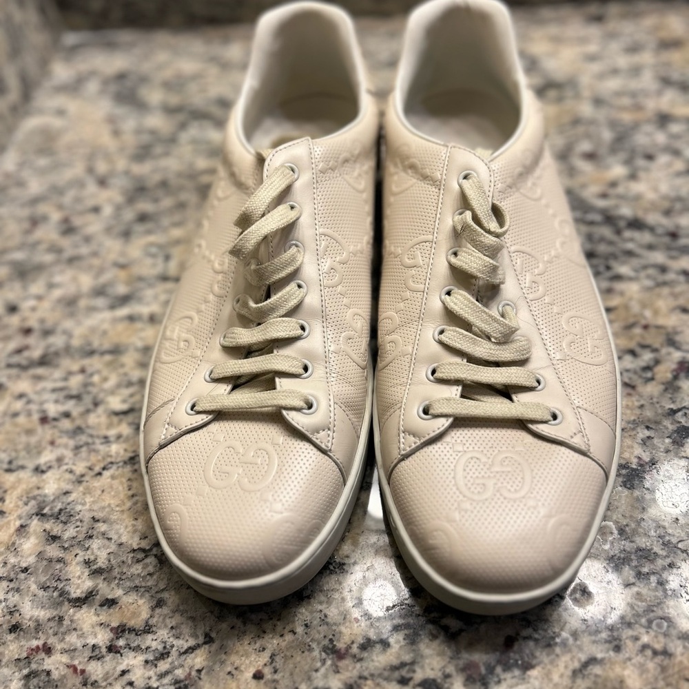Gucci Cream Sneakers